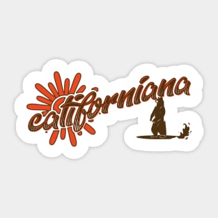 Californiana - Surfing  bear Sticker